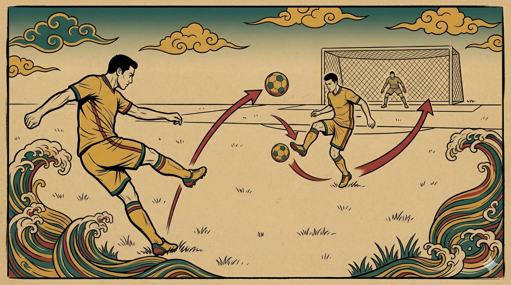 Futbolda endirekt serbest vuruşta gol kuralı: top önce takım arkadaşına değiyor ardından kaleye gidiyor